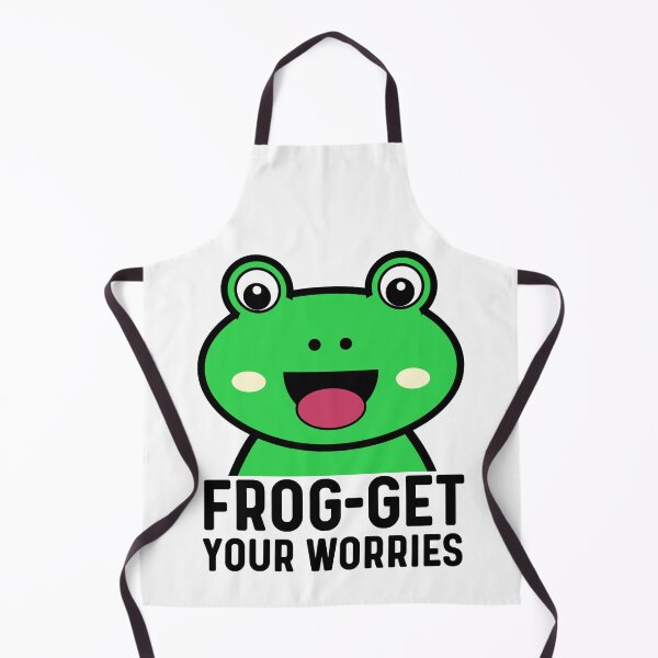 Artikelvorschau, Frosch – nimm dir deine Sorgen, süßes lustiges Frosch-Wortspiel entworfen und verkauft von Sunserize Designs.