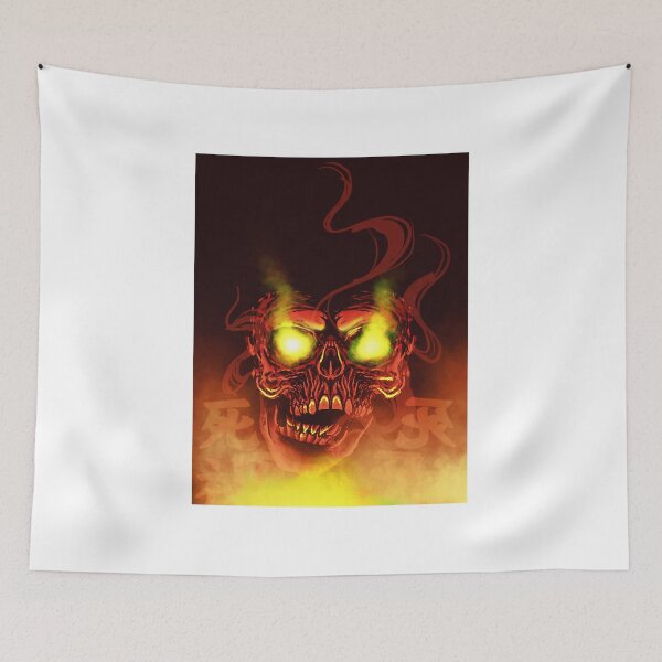 Item preview, Nippon style samurai skull tattoo design designed and sold by charliedoom.