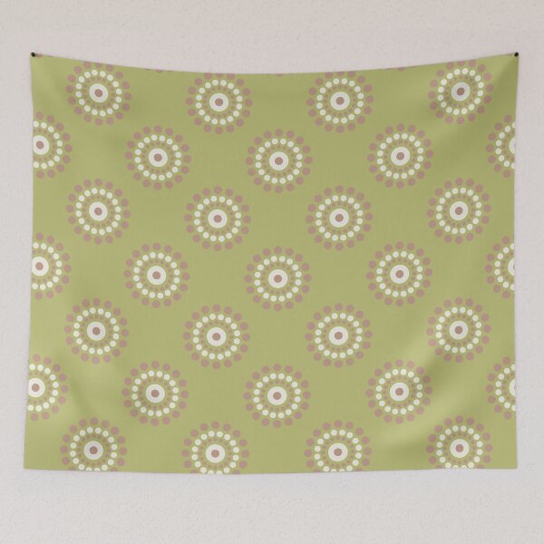 Item preview, Warm Neutrals Minimalist Polka Dot Mandala designed and sold by Triplicate Limited.