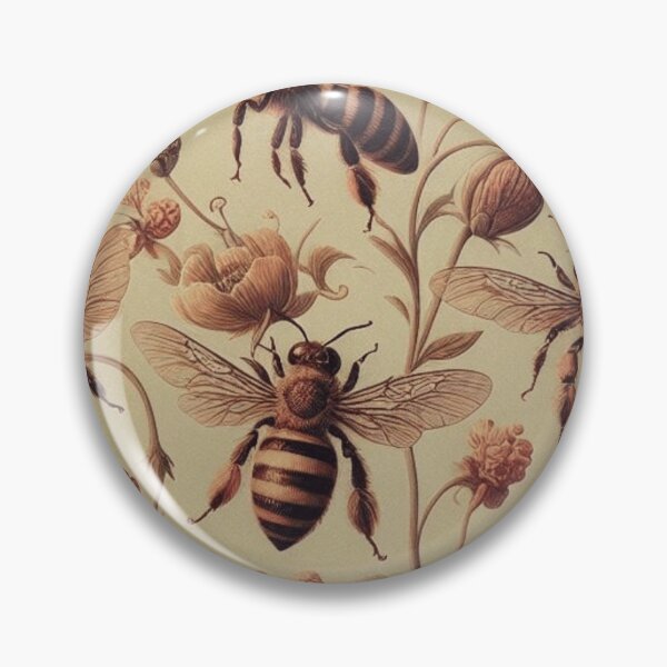 Item preview, Vintage Bees Pattern Sticker | Cute and Colorful Honeybee Design designed and sold by asbno19.