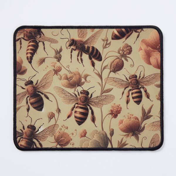 Item preview, Vintage Bees Pattern Sticker | Cute and Colorful Honeybee Design designed and sold by asbno19.