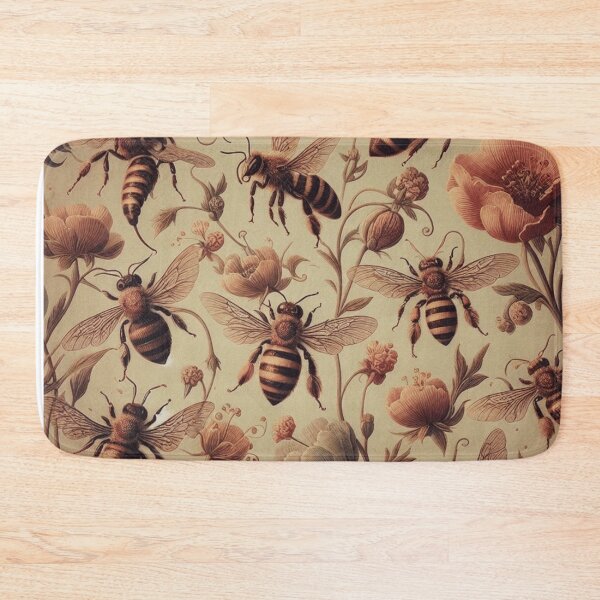 Item preview, Vintage Bees Pattern Sticker | Cute and Colorful Honeybee Design designed and sold by asbno19.