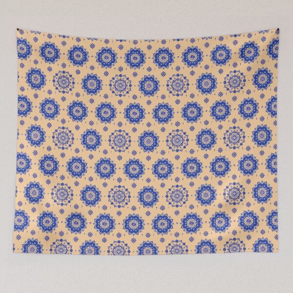 Item preview, Serene Blue Blossom Bliss Pattern designed and sold by CushyNest.