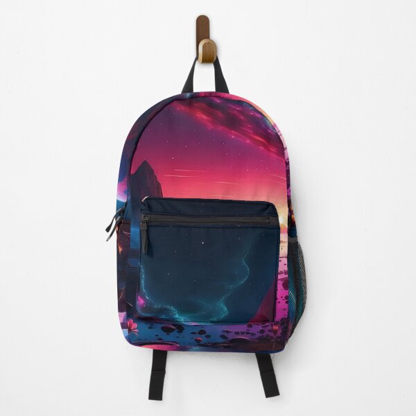 Item preview, Twilight Harmony: Floral Foreground Meets Cosmic Spectacle designed and sold by ArtComixHaven.