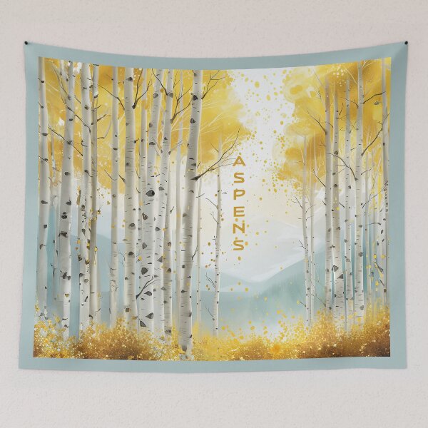Item preview, Aspens Vintage Style Travel Poster designed and sold by MaryFiore.