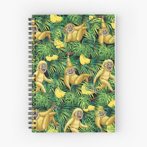 Item preview, Gibbon Apes In Tropical Rainforest Banana Jungle  designed and sold by Jecolds.