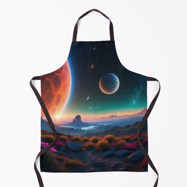 Item preview, Twilight Harmony: Floral Foreground Meets Cosmic Spectacle designed and sold by ArtComixHaven.