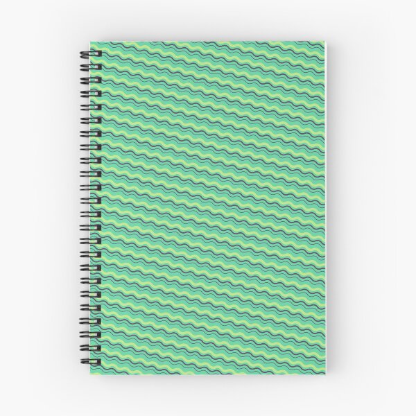 Item preview, Green Yellow & Blue Diagonal Parallel Waves Infinity Pattern designed and sold by Alchemy-A-La-G.