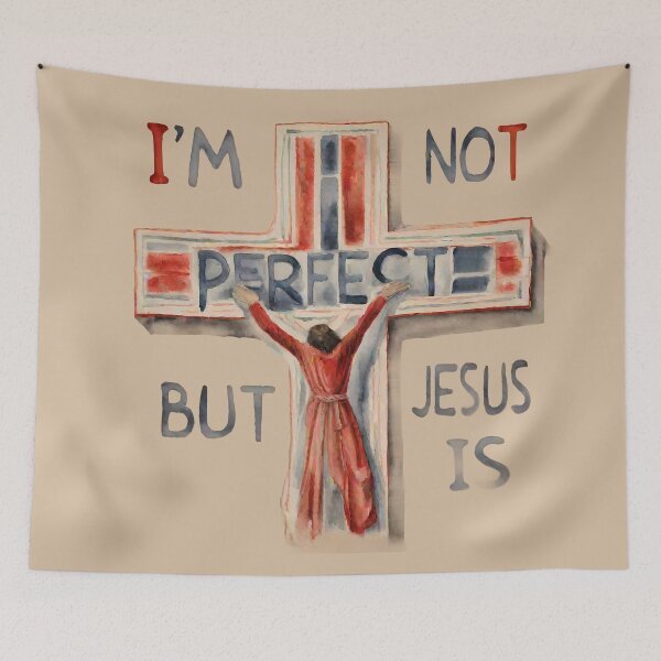 Item preview, I'm Not Perfect But Jesus Is designed and sold by @ndrys.