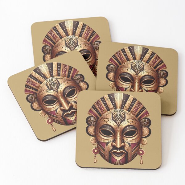 Item preview, African Mask 11 (inspired by Igbo Ikenga figures, Nigeria) designed and sold by MyEbonyYou.