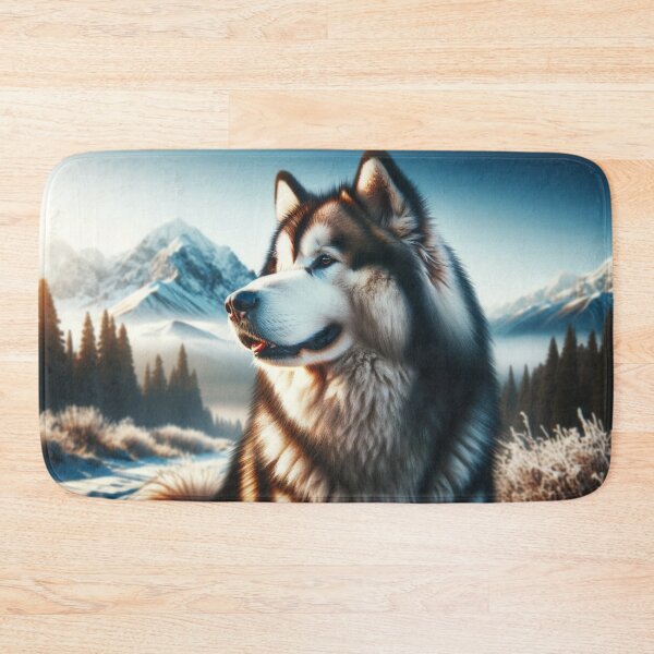 Item preview, Alaskan Malamute Dog full image designed and sold by CritterManiaUK.