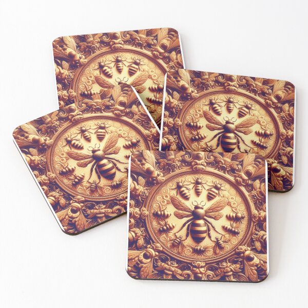 Item preview, Vintage Bees Pattern | Cute Honeybee Design designed and sold by asbno19.