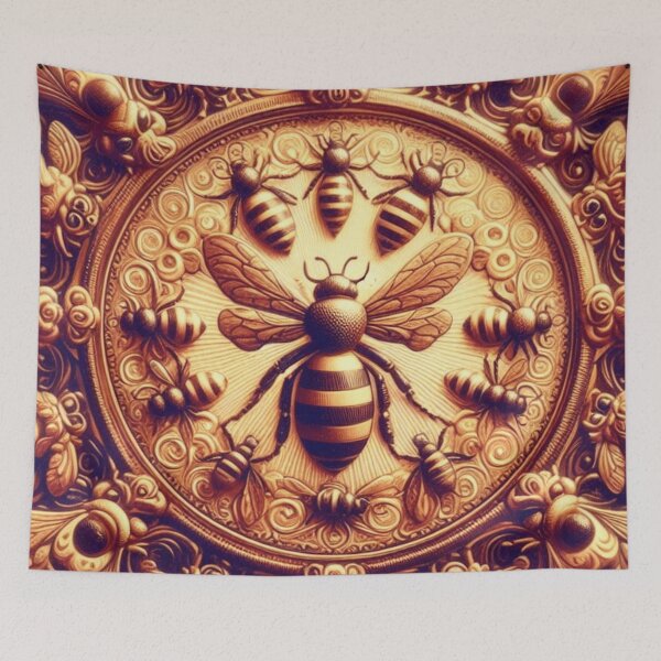Item preview, Vintage Bees Pattern | Cute Honeybee Design designed and sold by asbno19.