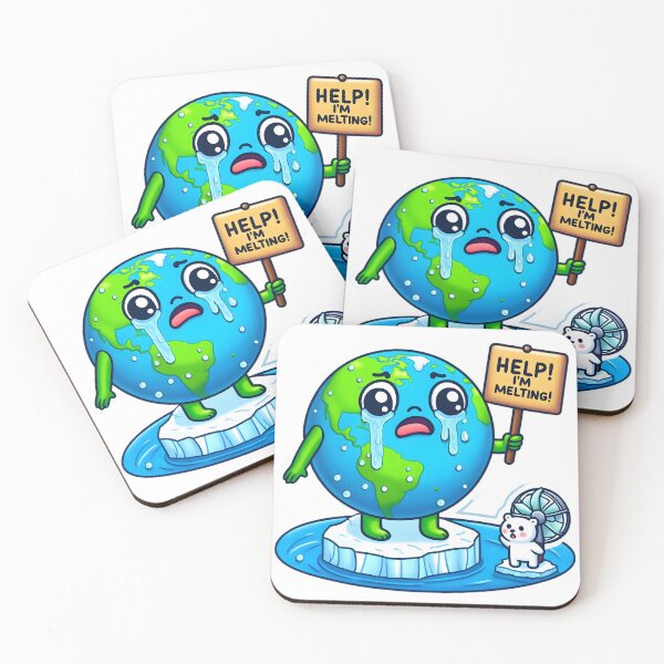 Item preview, Melting Earth, Polar Support designed and sold by AI-Only Creations.