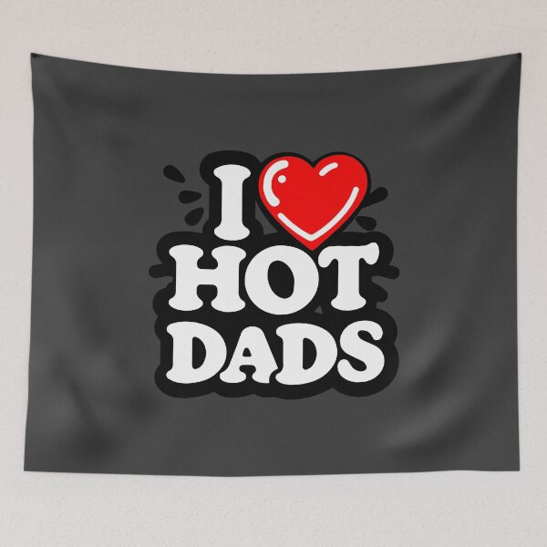 Item preview, I Love Hot Dads designed and sold by ArtFactoryAI.