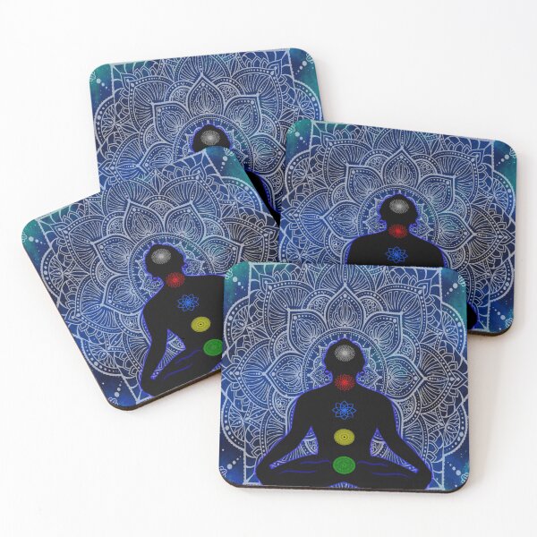 Item preview, Tibetan Chakras, space mandala, buddhist, lotus, abstract art designed and sold by MayGreenAbgrall.