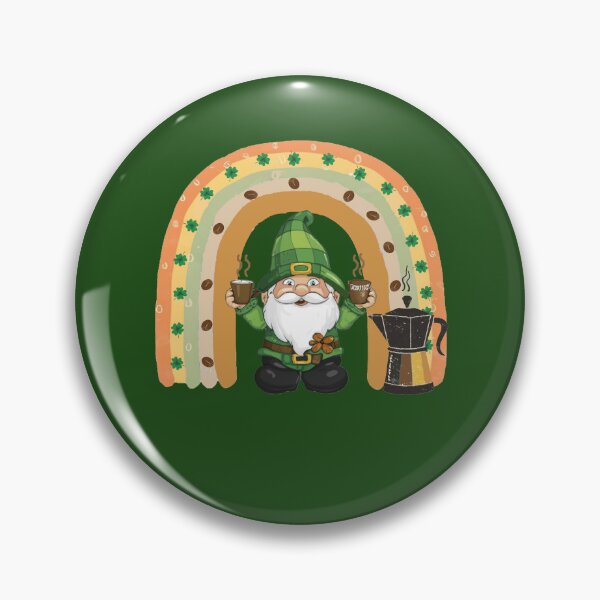 Item preview, Coffee Gnome Cute St Patricks Day Rainbow designed and sold by tamdevo1.