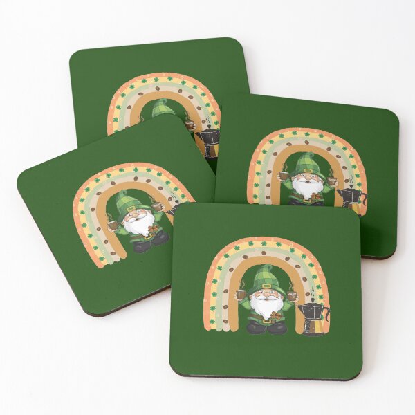 Item preview, Coffee Gnome Cute St Patricks Day Rainbow designed and sold by Cute & Sassy Custom Gifting Boutiques.