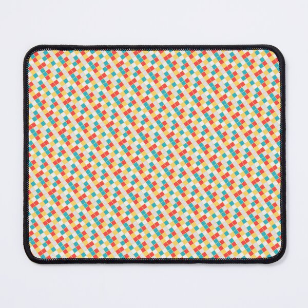Item preview, Yellow White Blue & Red Square Blocks Infinity Pattern designed and sold by Alchemy-A-La-G.