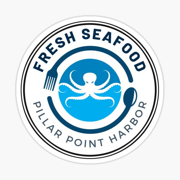Pillar Point Harbor Half Moon Bay Fresh Seafood Sticker