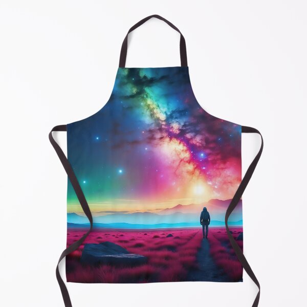 Item preview, Voyager's Path: Astral Colors Blaze Over Crimson Fields designed and sold by ArtComixHaven.