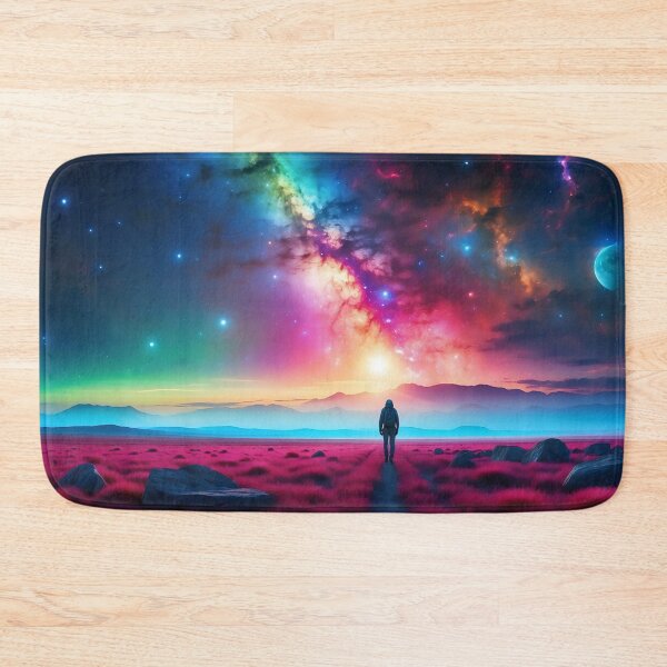 Item preview, Voyager's Path: Astral Colors Blaze Over Crimson Fields designed and sold by ArtComixHaven.