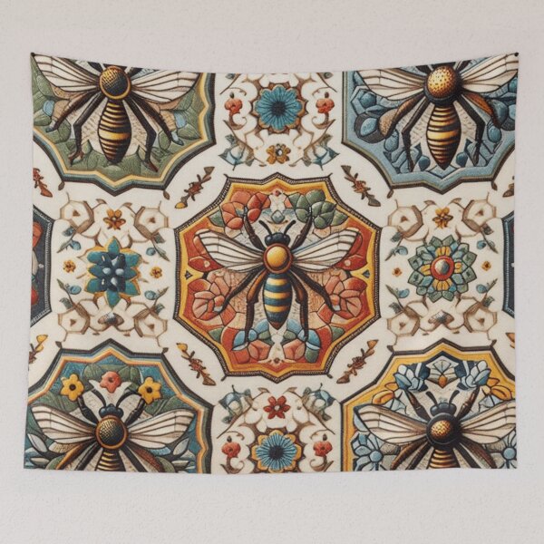 Item preview, Vintage Bees Pattern | Cute Honeybee Design designed and sold by asbno19.