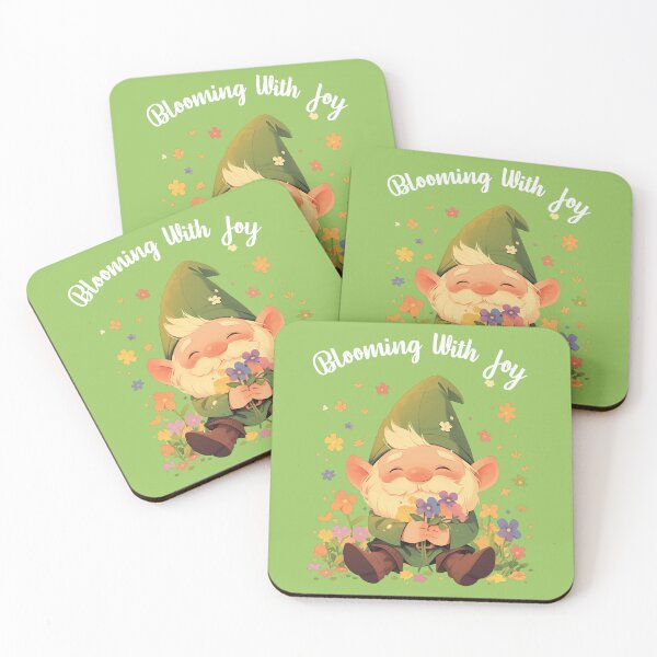 Item preview, Spring Gnome Blossom, Blooming With Joy (White Text) designed and sold by Frezcola.