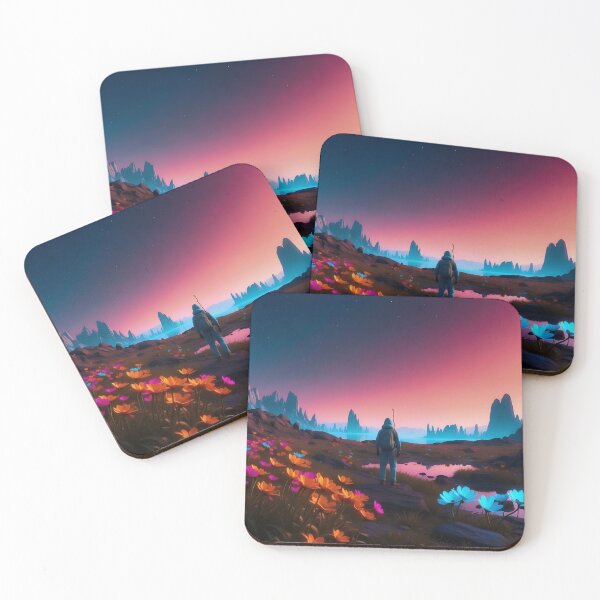 Item preview, Twilight Trek: A Wanderer's Dream in Vivid Hues designed and sold by ArtComixHaven.