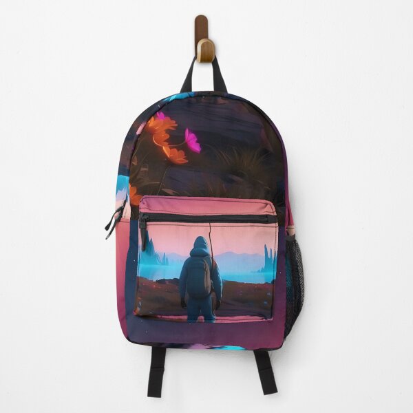 Item preview, Twilight Trek: A Wanderer's Dream in Vivid Hues designed and sold by ArtComixHaven.