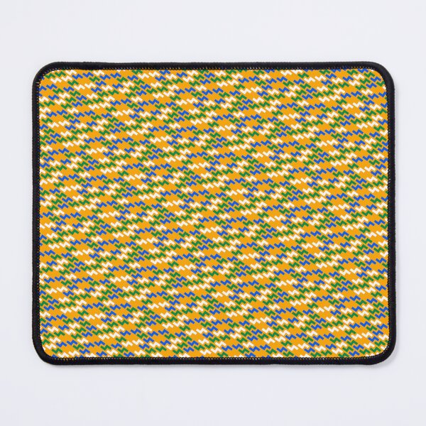 Item preview, Blue Mustard White & Green Geometric S Infinity Pattern designed and sold by Alchemy-A-La-G.