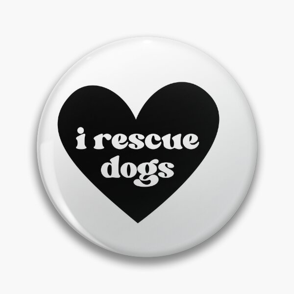 Item preview, I Heart Rescue Dogs - Advocate Typography for Four-Legged Heroes - Black designed and sold by Biddakate.