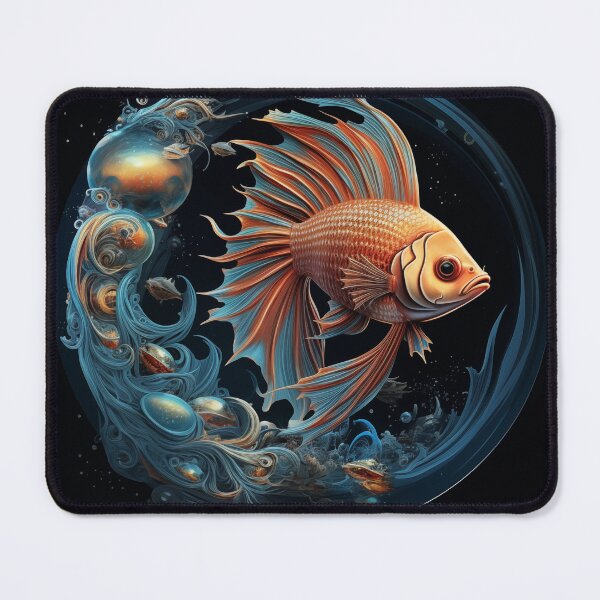 Item preview, Fish with Universe Bubbles designed and sold by Samuelsboro.