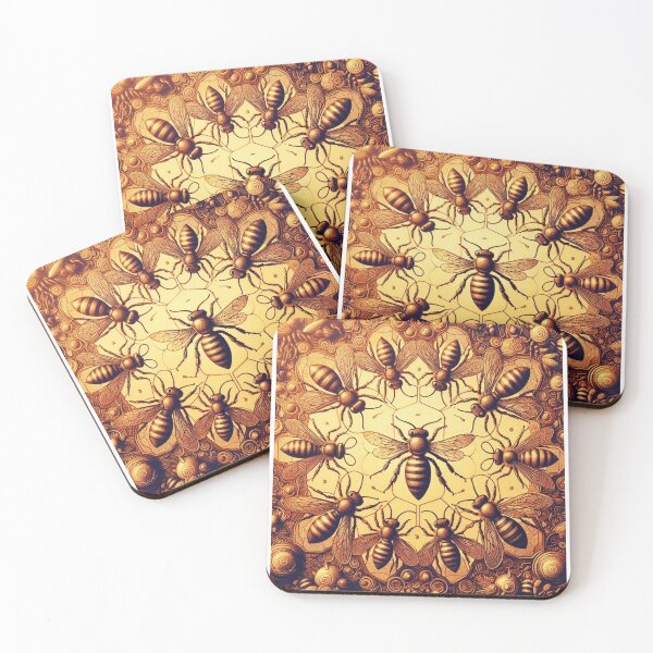 Item preview, Vintage Bees Pattern | Cute Honeybee Design designed and sold by asbno19.