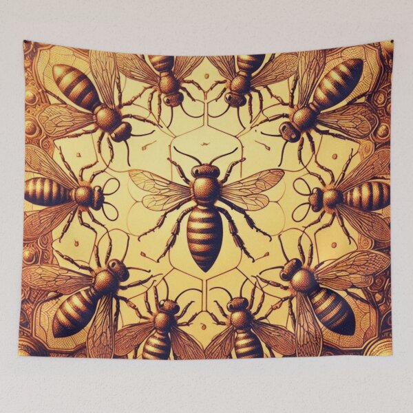 Item preview, Patrón de abejas vintage | Lindo diseño de abeja designed and sold by asbno19.