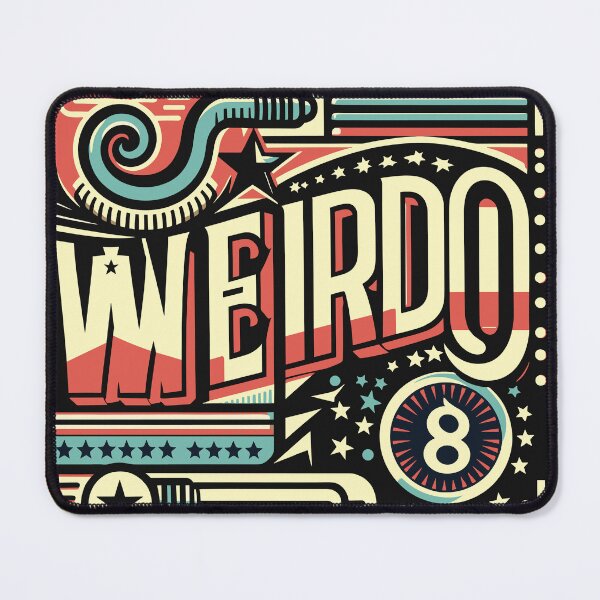 Item preview, Weirdo - Retro Style Colorful Typography Design designed and sold by diegomenjivar92.