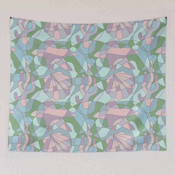 Item preview, Beach Stained Glass designed and sold by Unhinged Heather.