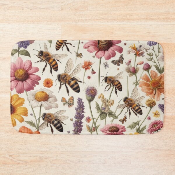 Item preview,  Vintage Bees Pattern | Cute Honeybee Design designed and sold by asbno19.
