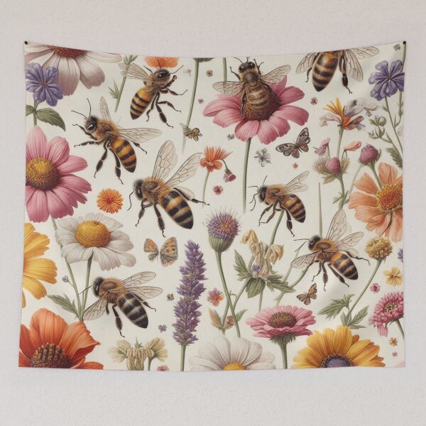 Item preview,  Vintage Bees Pattern | Cute Honeybee Design designed and sold by asbno19.