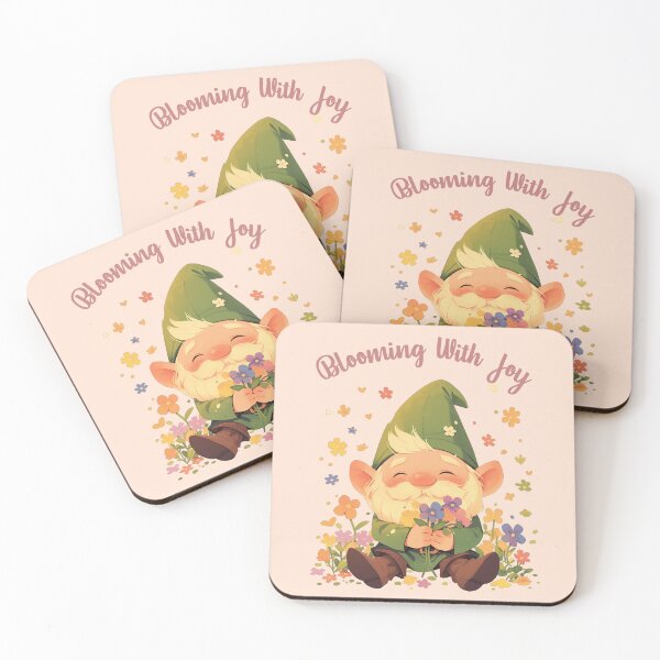 Item preview, Spring Gnome Blossom, Blooming With Joy (Brown Text) designed and sold by Frezcola.