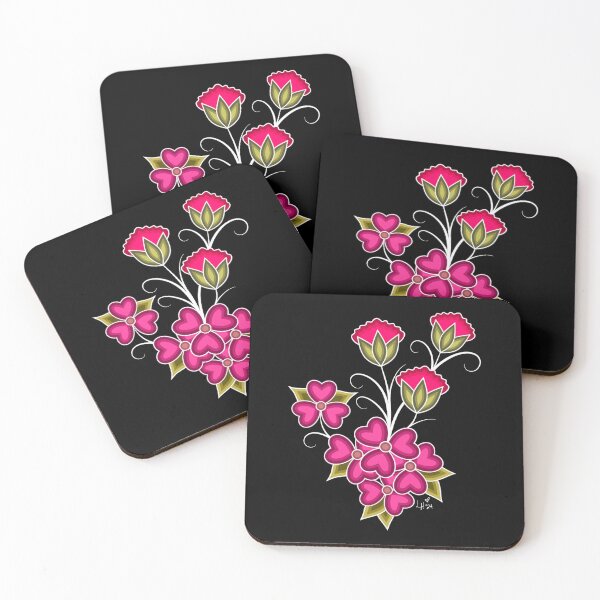 Artikelvorschau, Valentinstag-Ojibwe-Blumenmotiv 2 entworfen und verkauft von ojiberishdsgns.