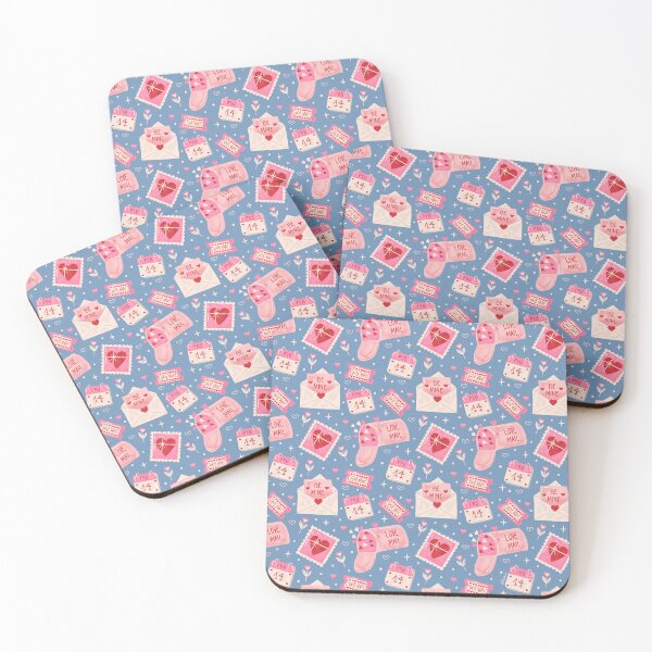 Item preview, Valentine's Mail - Blue designed and sold by Pink Brush Studio.