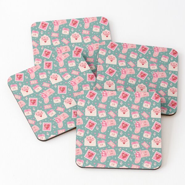 Item preview, Valentine's Mail - Mint designed and sold by Pink Brush Studio.