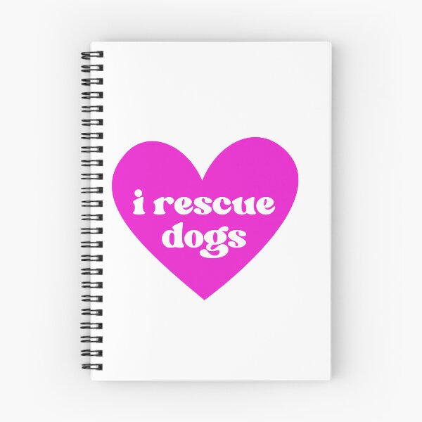 Item preview, I Heart Rescue Dogs - Advocate Typography for Four-Legged Heroes - Pink designed and sold by Biddakate.