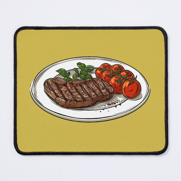 Item preview, Grilled Steak and Tomato designed and sold by sakurashorty.
