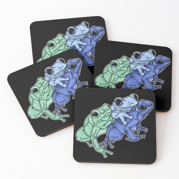 Item preview, Frogs in Blue designed and sold by KrimszenZ.