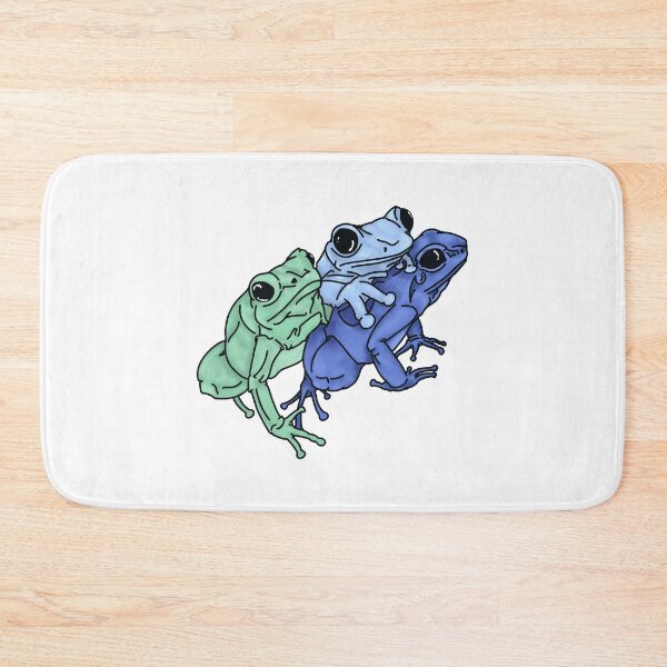 Item preview, Frogs in Blue designed and sold by KrimszenZ.