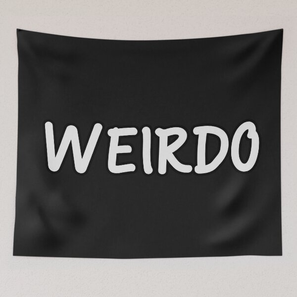 Item preview, Weirdo - Basic Typography in White designed and sold by diegomenjivar92.