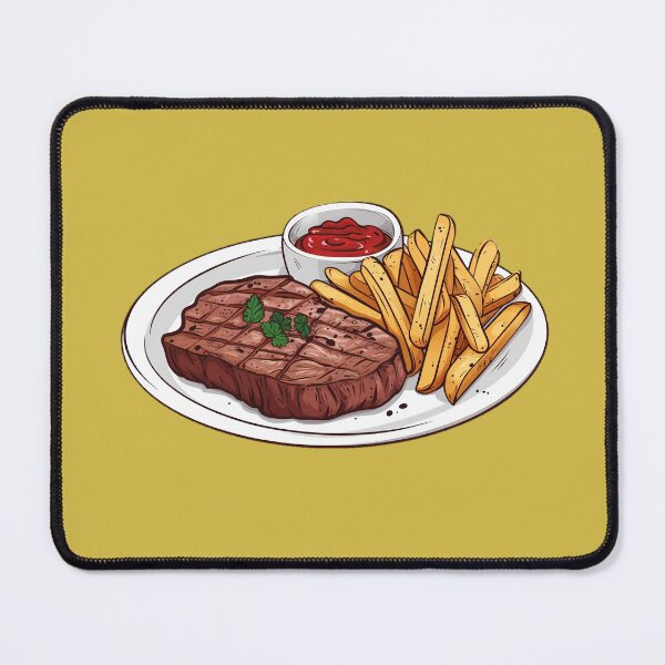 Item preview, Grilled Steak and Fries designed and sold by sakurashorty.