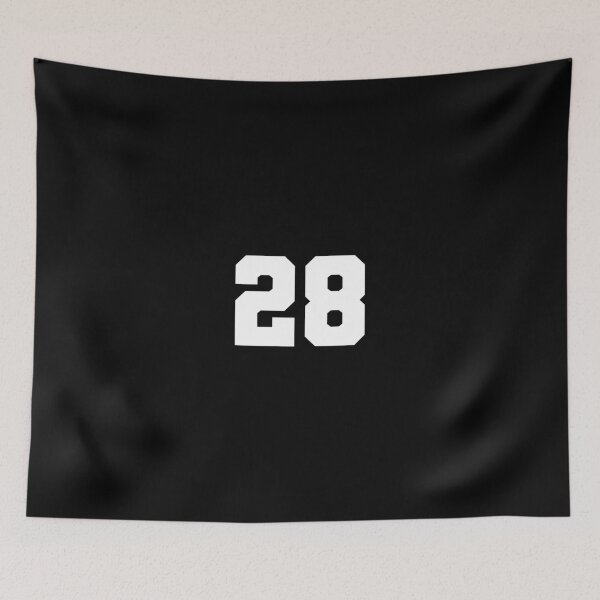 Item preview, 28, twenty-eight, white, soccer league designed and sold by Numbers-Art.